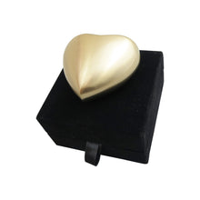 Personalised Paw Golden Heart Brass Keepsake Urn