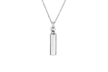 Sterling Silver Small Cylinder Cremation Urn Pendant