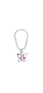 Pink Butterfly Cremation Ashes Urn Memorial Keyring | Love to Treasure