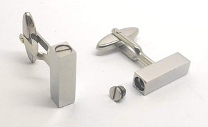 Cuff Links to hold Cremation Ashes - With Optional Personalisation