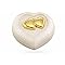 Large Pearl and Gold Enamel Heart of Heaven Contemporary Adult Urn