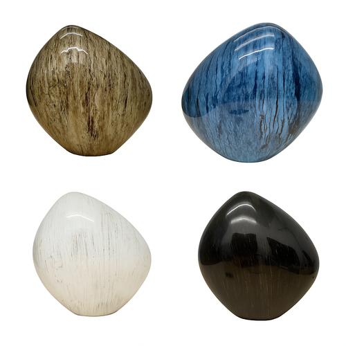 Large Aluminum Marble Stone Effect Adult Brass Urn