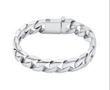 Stainless Steel Men's Motorcycle Chain Urn Bracelet with Optional Personalised Engraving