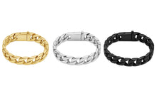 Stainless Steel Men's Motorcycle Chain Urn Bracelet with Optional Personalised Engraving