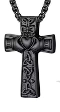Celtic Heart Cross - Cremation Urn Pendant with Optional Personalisation