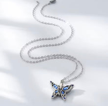 Purple or Blue Vintage Butterfly Cremation Urn Pendant