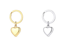 Gold or Silver Heart Keyring Cremation Urn with Optional Personalisation