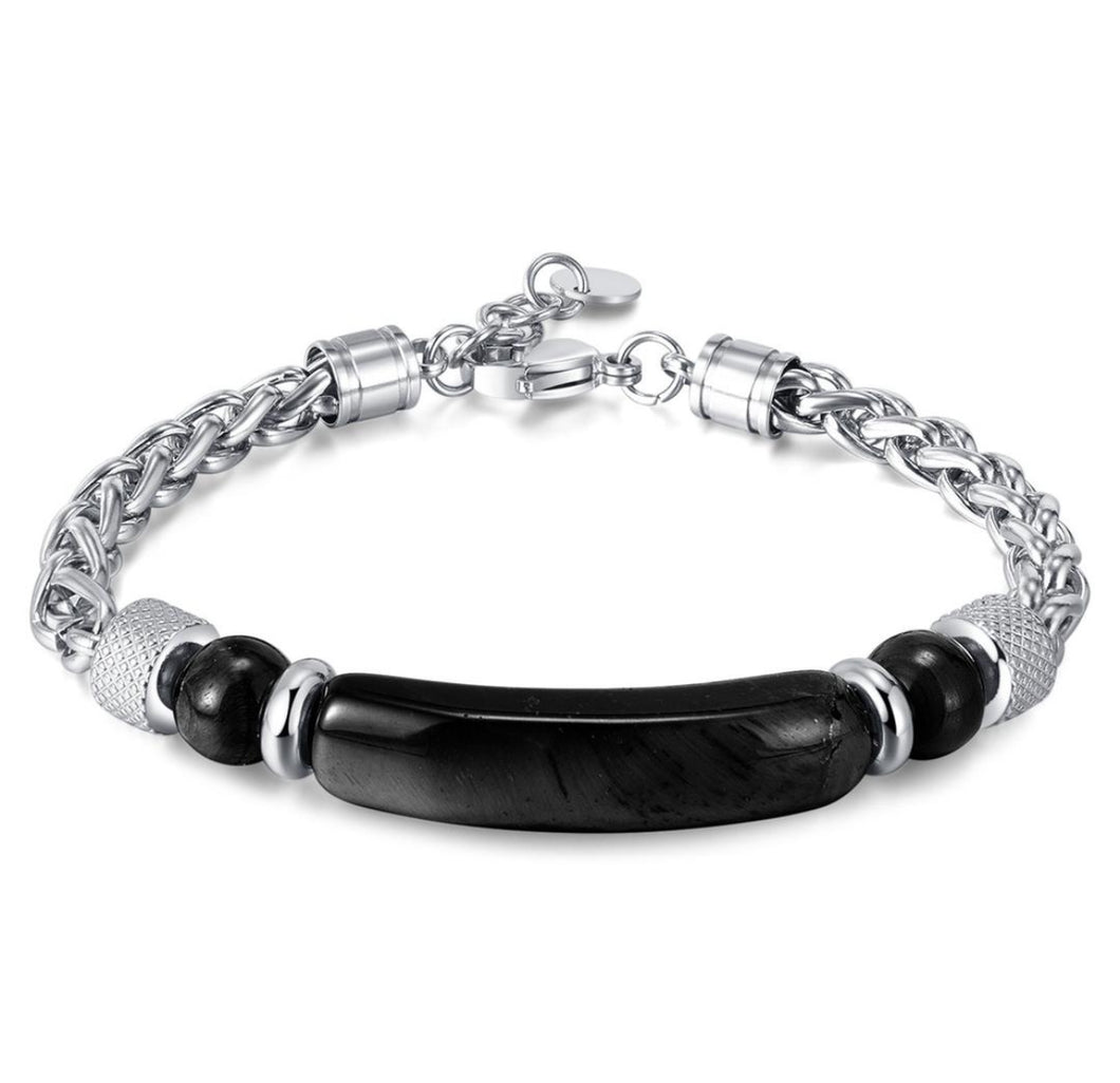Brown or Black Bar Urn Bracelet Memorial Ash Keepsake Jewelry