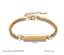 Bar Link Chain Urn Bracelet with Option Personalised Engraving