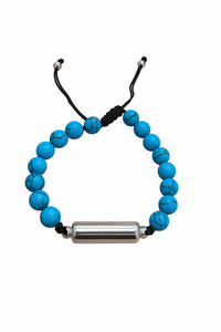 Adjustable Casual Lava Stone Urn Bracelet - Memorial Ash Keepsake Jewellery - With Optional Personalised Engraved