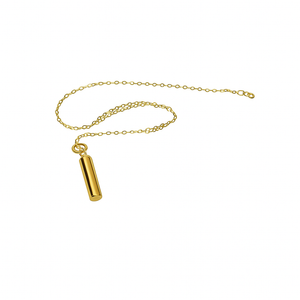 9ct Gold Cylinder Cremation Urn Pendant