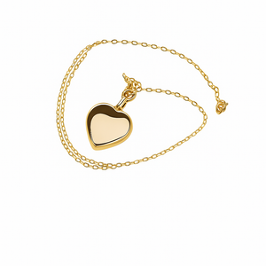 9ct Gold Heart Cremation Urn Pendant