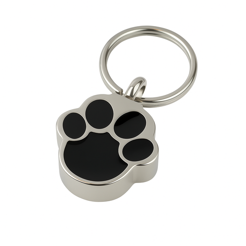 Pet Paw Cremation Urn Keyring with Optional Personalisation