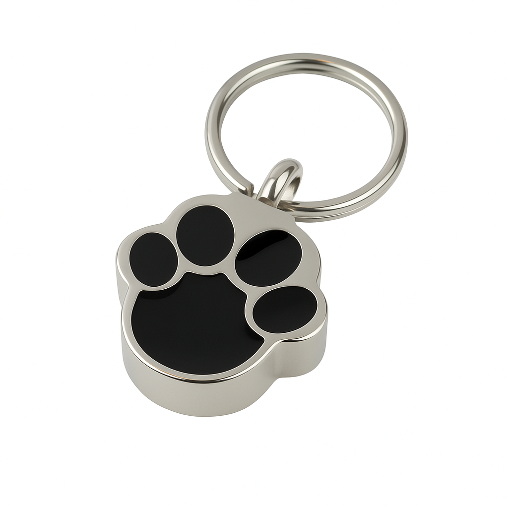Pet Paw Cremation Urn Keyring with Optional Personalisation