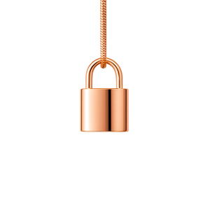 Rose Gold Padlock Personalised Cremation Urn Pendant