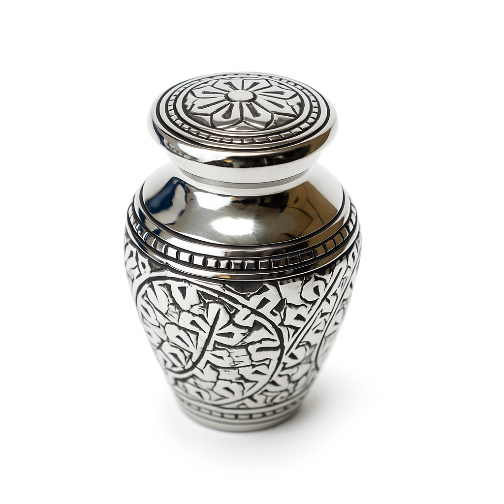 Miniature Silver Vintage Keepsake Urn