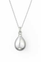 Sterling Silver Large Teardrop Cremation Urn Pendant