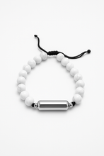 Adjustable Casual Lava Stone Urn Bracelet - Memorial Ash Keepsake Jewellery - With Optional Personalised Engraved