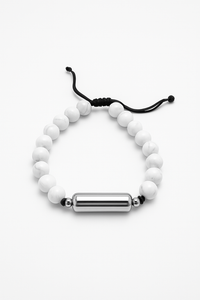 Adjustable Casual Lava Stone Urn Bracelet - Memorial Ash Keepsake Jewellery - With Optional Personalised Engraved
