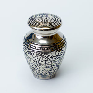 Miniature Silver Vintage Keepsake Urn