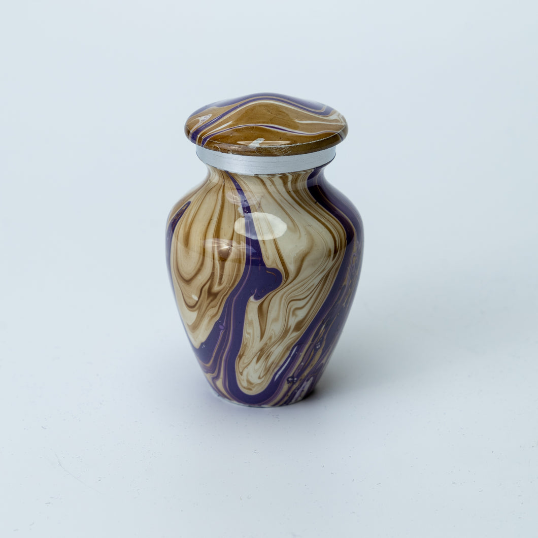 Miniature Elite Purple Amethyst Keepsake Urn