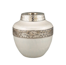 Hope of Light Pearl White Chalice Tea Light Cremation Urn for Adult