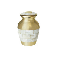 Miniature Mother of Pearl Keepsake Urn with Optional Personalisation