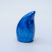 Miniature Blue Enamel Teardrop Aluminium Keepsake Urn