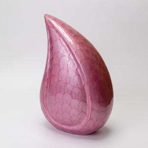 Large Pink Teardrop Urn for Adult or Pet Ashes | Love to Treasure