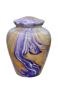 Large Purple Amethyst Style Adult or Pet Ashes Urn | Love to Treasure