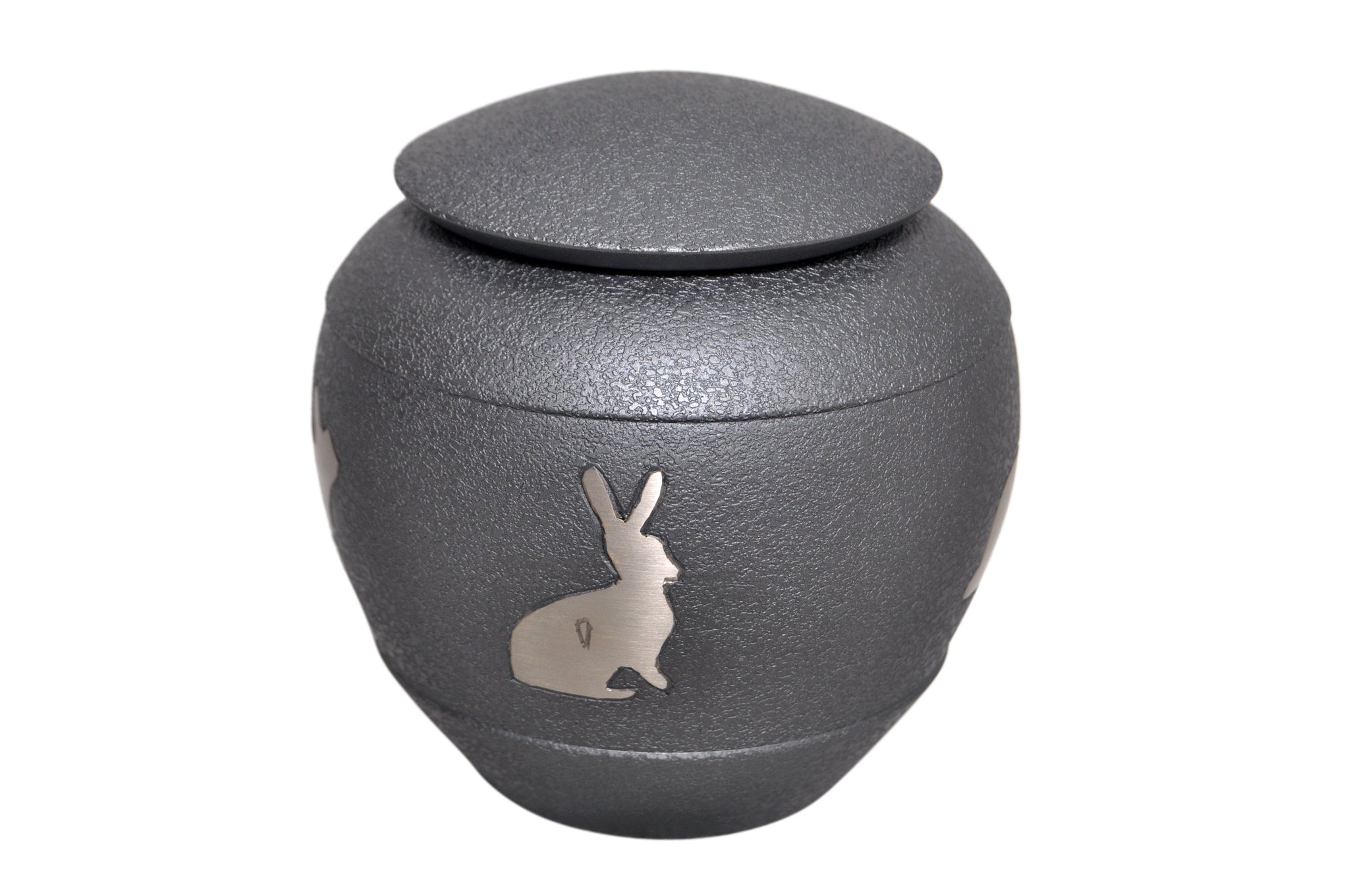 Grey with Silver Rabbit Urn with Optional Personalisation – Love to ...