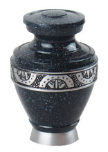 Miniature Black and Silver Night Sky Olympia Keepsake Urn