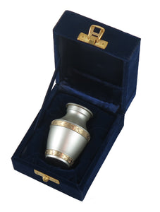 Miniature Silver and Gold Olympia Keepsake Urn