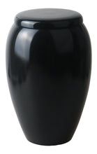 Large Aluminium Black Adult Urn with Optional Personalised Engraving