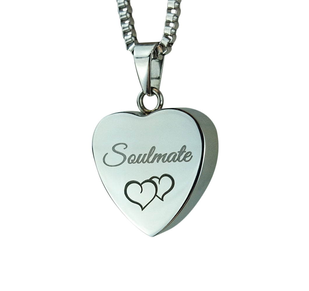 Soulmate Heart Cremation Urn Pendant