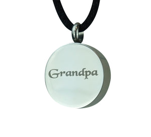 Grandpa Cremation Urn Pendant