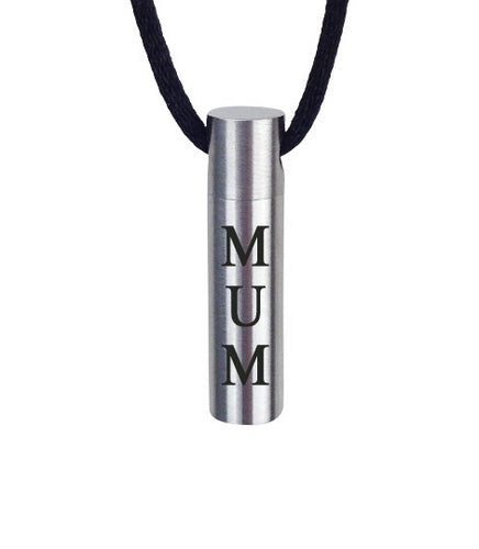 Mum Cylinder Cremation Urn Pendant