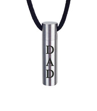 Dad Cylinder Cremation Urn Pendant