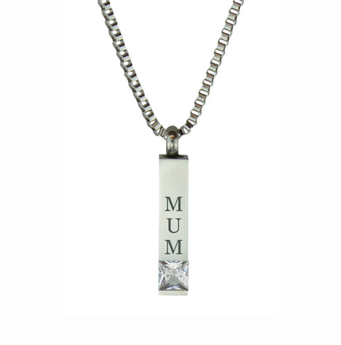 Mum Quantum Crystal Cremation Urn Pendant