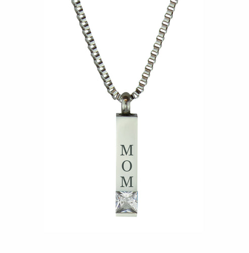 Mom Quantum Crystal Cremation Urn Pendant