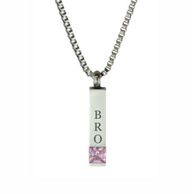 Brother Quantum Pink Crystal Cremation Urn Pendant