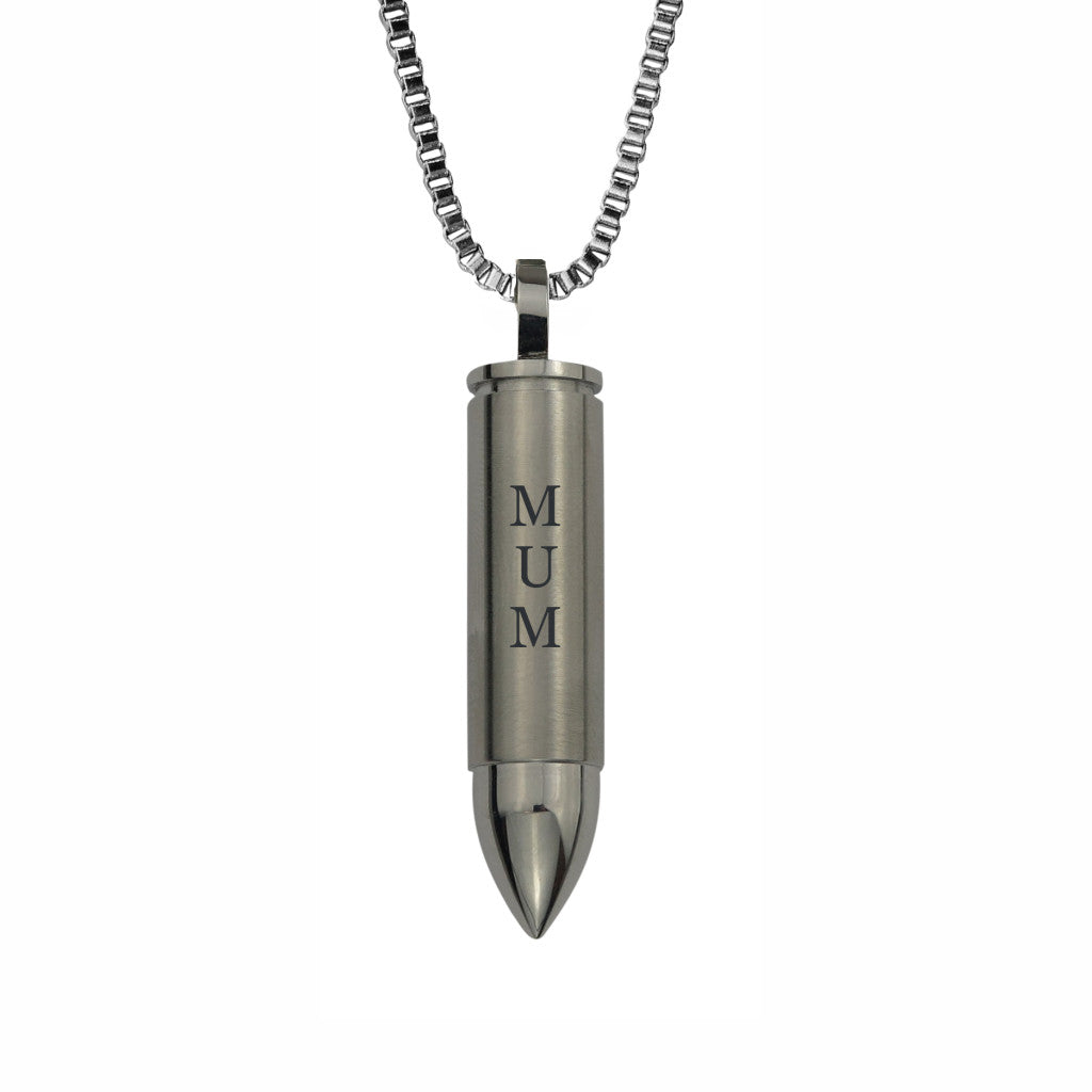 Mum Bullet Cremation Urn Pendant