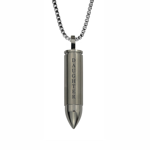 Daughter Bullet Cremation Urn Pendant