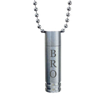 Brother Cylinder with Crystals Cremation Urn Pendant