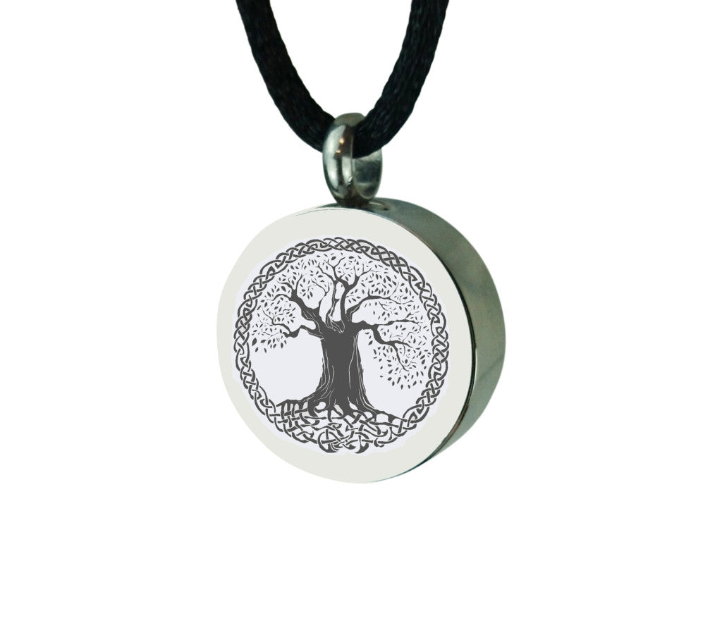 Tree of Life Circle Cremation Urn Pendant – Love to Treasure