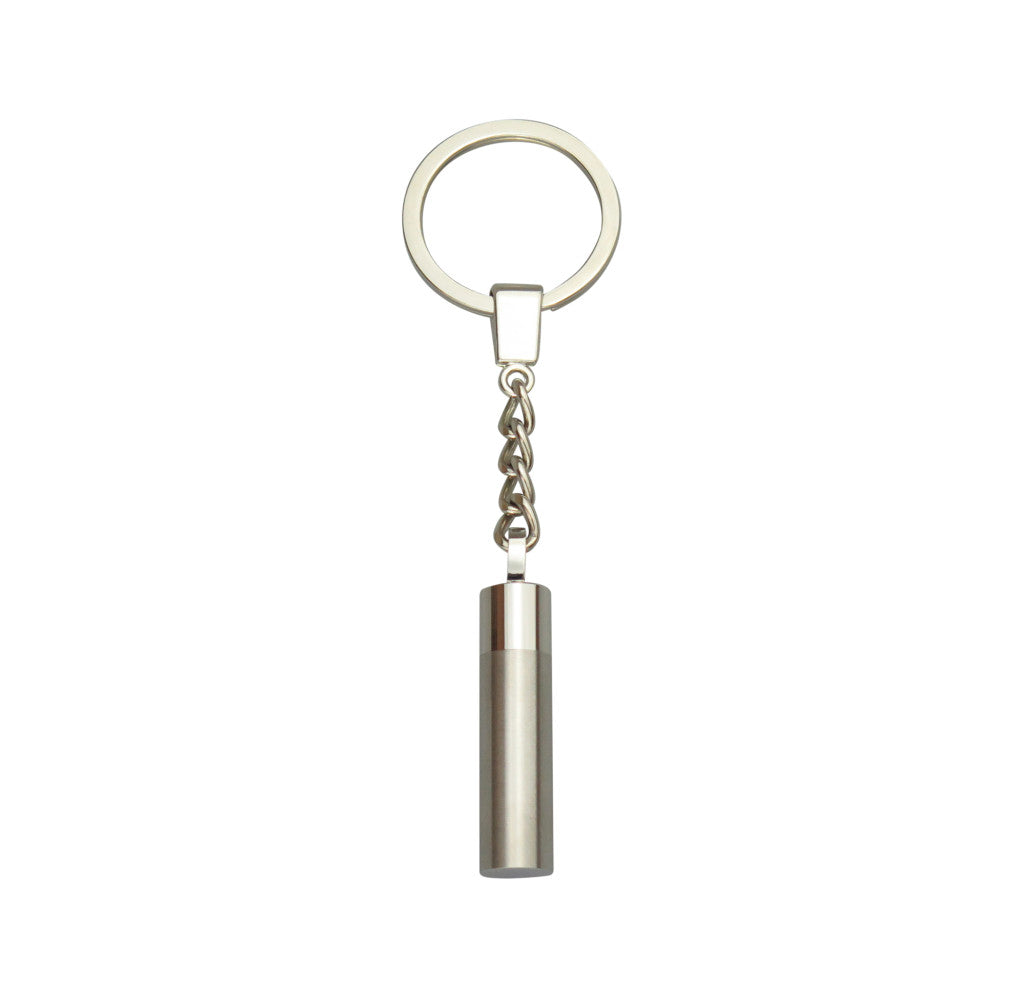 Cylinder Cremation Urn Keychain Keyring - Optional Personalisation