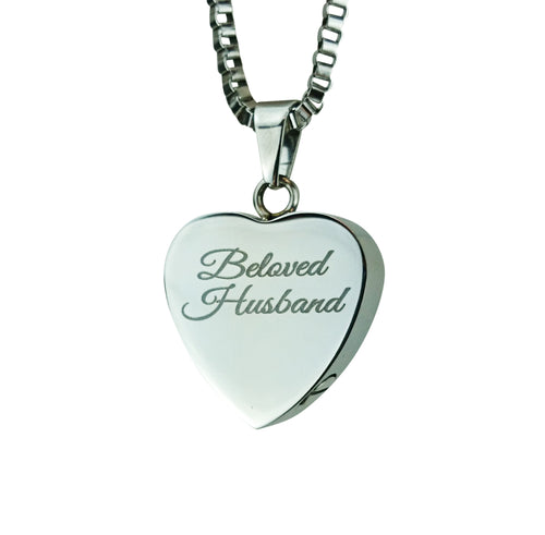 Beloved Husband Cremation Urn Pendant