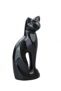 Black Cat Urn for Pet Cat Ashes | Love to Treasure