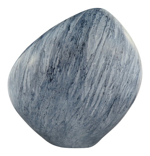 Large Aluminium Blue Marble Stone Effect Adult Brass Urn
