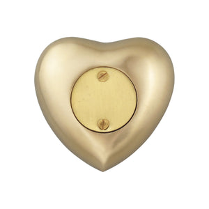 Always in my Heart Personalised Paw Golden Heart Brass Keepsake Urn